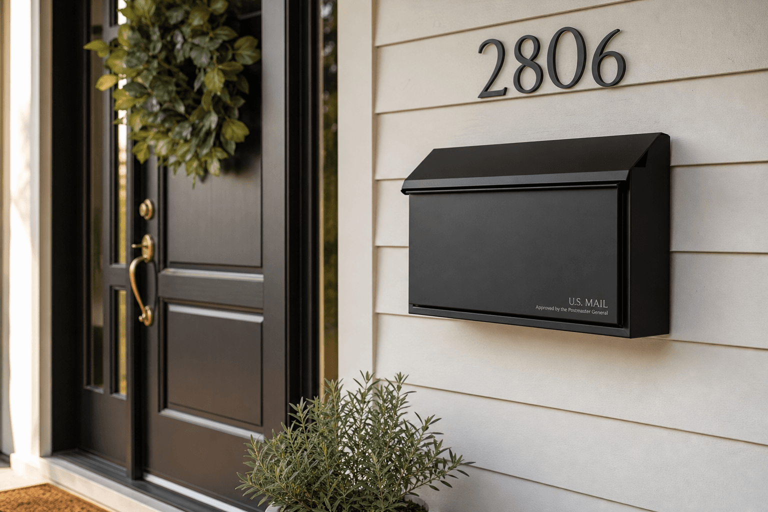 Wall-mount mailbox installation