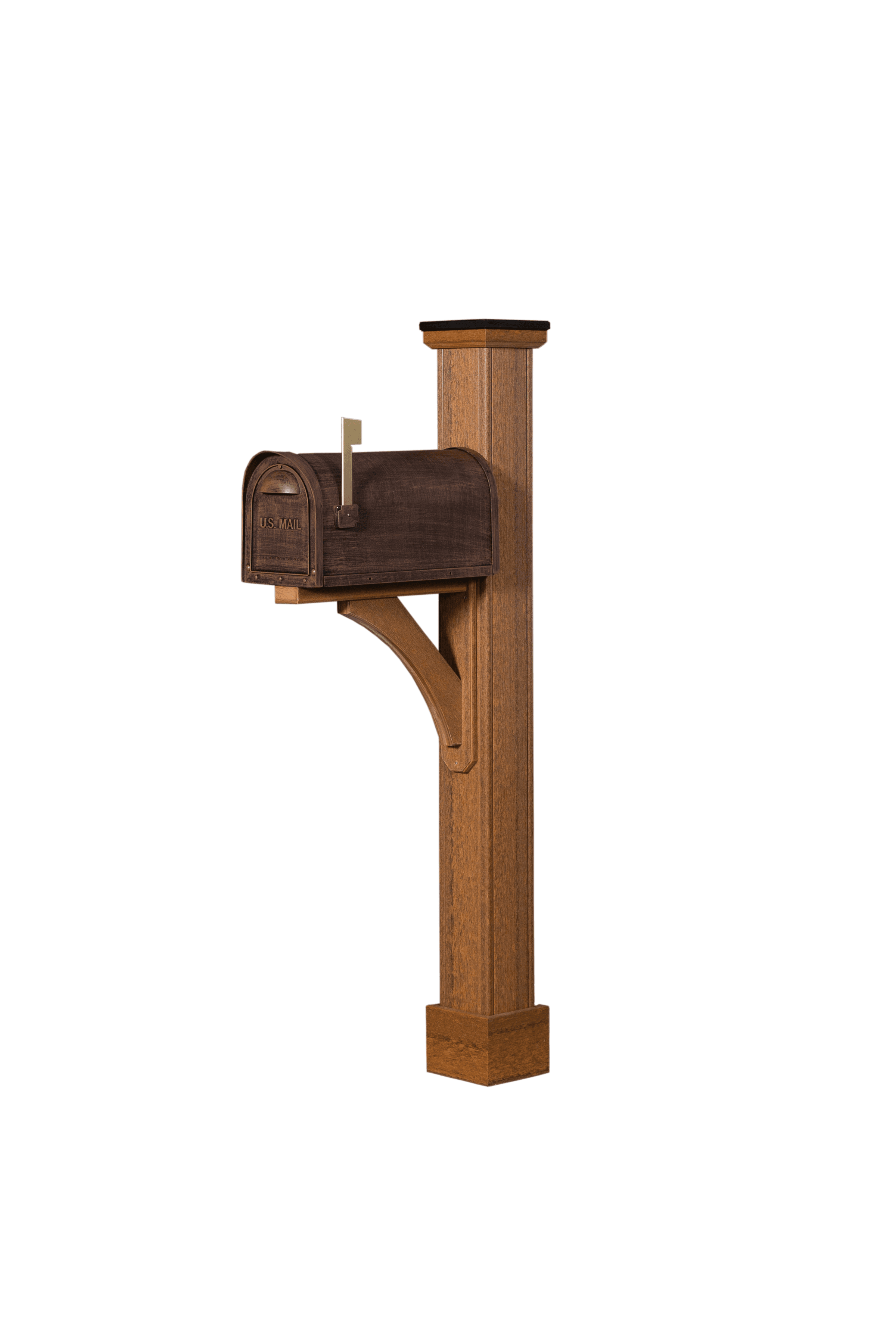 Real mailbox example — natural fieldstone mailbox column