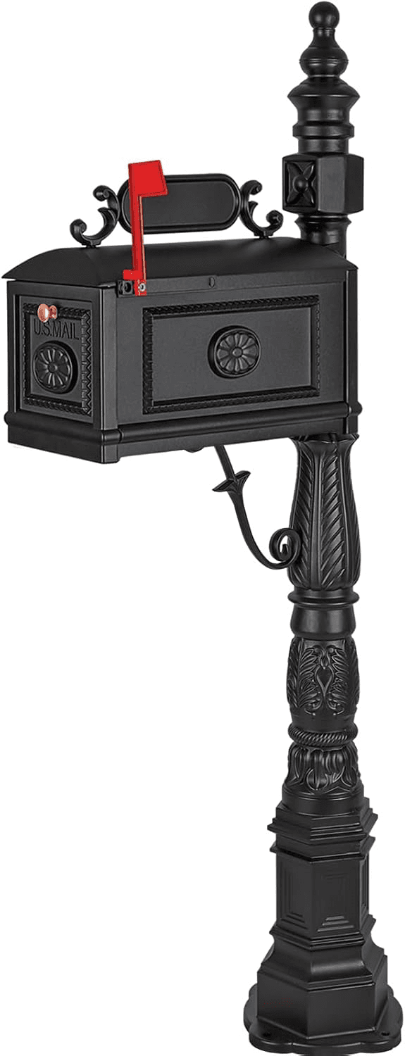 Real mailbox example — Tennessee river rock stone mailbox